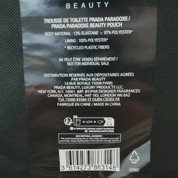 🆕 Prada Triangle Beauty Pouch w/dust bag - Picture 6 of 7